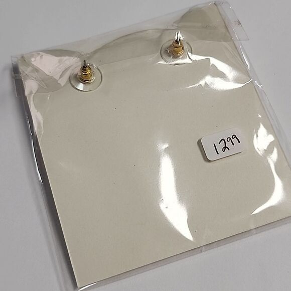 White Cactus Earrings - Picture 2 of 2